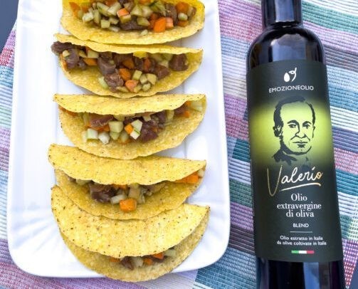 Tacos di pesce: fotografia della ricetta dall’archivio Emozioneolio