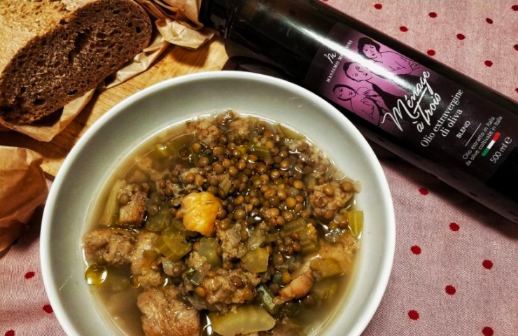 Zuppa di Lenticchie e Verdure: fotografia della ricetta dall’archivio Emozioneolio
