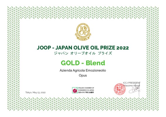 Documento originale: Japan Olive Oil Prize · Opus
